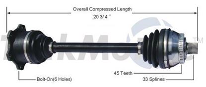 Picture of Audi A4 Left Front CV Shaft 96-01 8D0407451GX