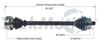 Picture of Audi A4 Right Front CV Shaft 97-00 8D0407272DL