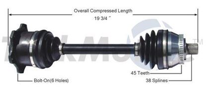 Picture of Audi A4 Right Front CV Shaft 97-01 8D0407272BC 