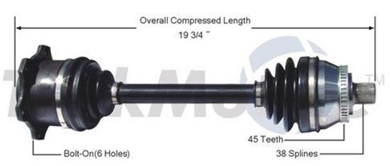 Picture of Audi A4 Right Front CV Shaft 97-01 8D0407272BC 