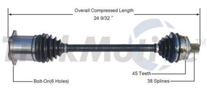 Picture of Audi A4 Right Front CV Shaft 05-08 8E0407452EX