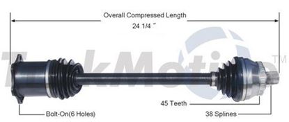 Picture of Audi A4 Right Front CV Shaft 05-08  8E0407452GX