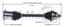 Picture of Audi A6 Left Front CV Shaft 99-04 4B3407271F