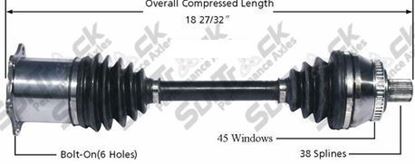 Picture of Audi A6 Right Front CV Shaft 98-04 4B3407272F