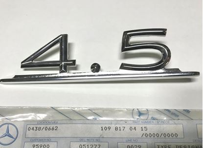 Picture of Mercedes model sign 4.5 1098170415 new